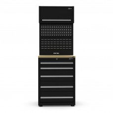 UltraTools 750mm x 550mm x 2025mm Black Economy 5 Drawer Cabinet Tower
