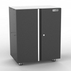 UltraTools 670mm x 465mm x 818mm Black Workshop Garage 2 Door Storage Cabinet						