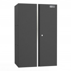 Black Workshop 2-Door Wall Storage Cabinet - UltraTools 670mm x 465mm x 1050mm