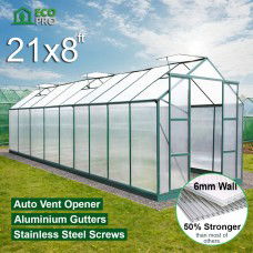 EcoPro 6mm 21 x 8ft  Greenhouse