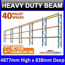 ULTRA Pallet Racking 40 Space Package features