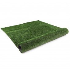 Artificial Grass 20 Sqm Polyethylene Lawn Flooring 2x10m Olive Green