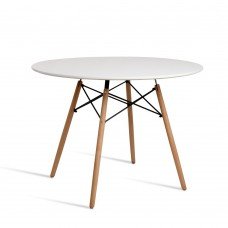 Round 4 Seater Dining Table White