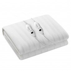 Giselle Heated Electric Blanket Washable Fully Fitted Polyester Underlay Pad Double