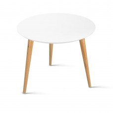 Round Side Table  White