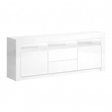 Artiss Tv Cabinet Entertainment Unit Stand Rgb Led Gloss Drawers 160cm White