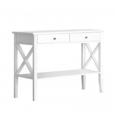 Artiss Console Table Hall Side Entry 2 Drawers Display White Desk Furniture