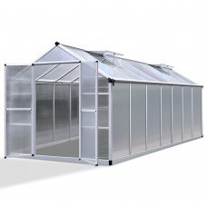 Greenfingers Greenhouse Aluminium Green House Garden Shed Greenhouses 4.1x2.5m