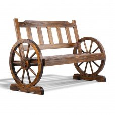 Gardeon Wooden Wagon Wheel Chair 