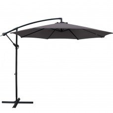 Instahut 3m Outdoor Furniture Garden Umbrella Charcoal