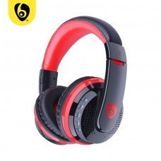 Ovleng Mx666 Wireless Bluetooth Music Headphones With Mic Noise Canceling - Red