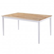 Lory 1.2m 4 Seater Dining Table- Natural + White