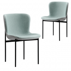 Harris Mint Mid-century Design Dining Chair Set Of 2