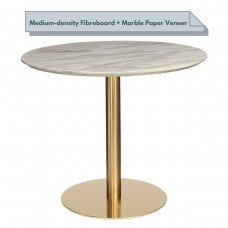 Tyler Gold Mid-century Design Round Dining Table