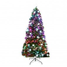 Jingle Jollys 1.8m 6ft Led Christmas Tree Optic Fiber Xmas Multi Colour Lights
