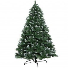 Jingle Jollys 2.4m 8ft Christmas Tree Xmas Home Decoration 1400 Tips Snowy Green