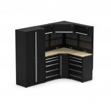 UltraTools 1550/2450mm x 550mm x 2025mm Affordable Modular Workshop & Garage Storage Cabinet Set