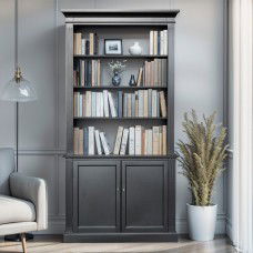 Hamptons Buffet and Hutch Library Bookcase Cabinet