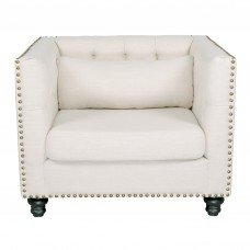 Maddy Chesterfield Upholstered Armchair Single Sofa Lounge 