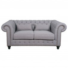 Cameron Chesterfield Upholstered 2 Seater Sofa with Arm Lounge 