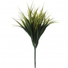 Yellow Tipped Grass Stem Uv Resistant 35cm