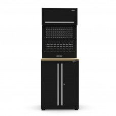 UltraTools 750mm x 550mm x 2025mm Black Economy 2 Door Cabinet Tower