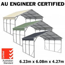 Carport 6.23m x 6.08m x 4.27m (Gable) Backyard Boat Portable Vehicle Shelter