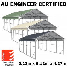 Carport 6.23m x 9.12m x 4.27m Vehicle Shelter