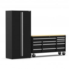 UltraTools Economy 72" 12 Drawer Mobile Workbench Tools Trolley Roller Cabinet + 2 Doors Standing Cabinet