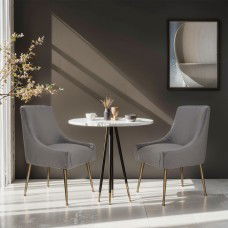 Ellie Velvet Upholstered Dining Single Chair