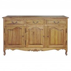 French Provincial Vintage Style Classic Natural Buffet Cabinet
