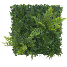 Jungle Fern Vertical Garden / Green Wall Uv Resistant 1m X 1m