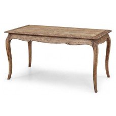 French Provincial Furniture Rectangular Dining Table Natural Oak