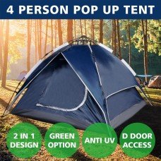 Outdoor Camping Tent Pop Up 4 Person Pop Up Sun Shelter