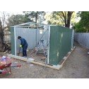 Double Barn Door Garage Shed 3.5m x 6m x 2.3m install
