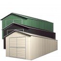 Colour Range - Double Barn Door Garage Shed 3.6m x 9.1m x 3m