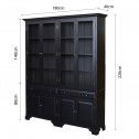 HAMTONS-GLASS-DISPLAY-CABINET-BOOKCASE-BLACK-DIMENSIONS