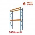 ULTRA Pallet Racking 6 Space Package  3658mm H x 838mm