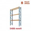 Ultra 5486mm H x 838mm Pallet Racking 8 Space Package - Dexion Compatible