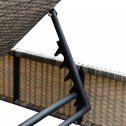 Bondi Outdoor Sun Lounge Bed Furniture Steel Frame