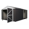 Garage Shed Workshop 3.5m x 5.1m x 2.3m grey