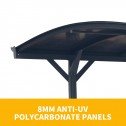 Aluminium carport 3x5m panel