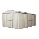 Garden Shed 4.3m x 2.6m x 2.3m Double Barn Door Cream