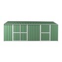 Garden Shed 3.5m x 6m x 2.3m Green side