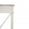 Hamptons Halifax Side Back Cross 3 Drawers Console Hall Table Furniture