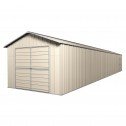 Double Barn Door Garage Shed 3.6m x 10.64m x 3m (Gable) Cream 45