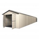 Double Barn Door Garage Shed 3.6m x 10.64m x 3m (Gable) Cream 45 door