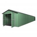 Double Barn Door Garage Shed 3.6m x 10.64m x 3m (Gable) Green 45 door