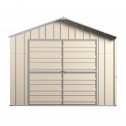 Double Barn Door Garage Shed 3.6m x 6m x 3m Cream front