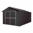 Double Barn Door Garage Shed 3.6m x 6m x 3m Grey  45